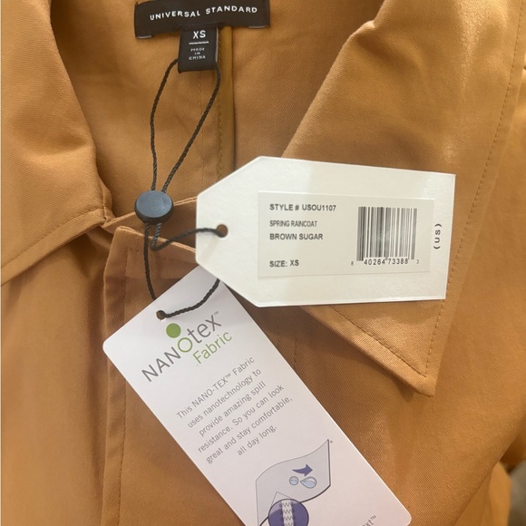 Universal Standard Women’s Brown Sugar Rain Coat - Picture 2 of 8